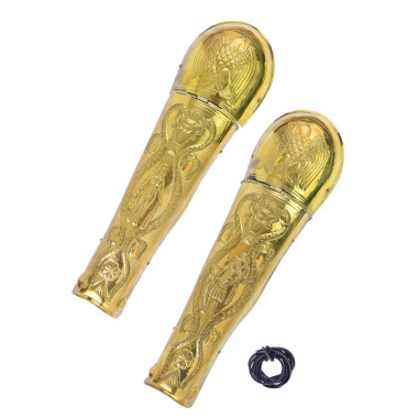 Grèves de la garde prétorienne en laiton estampé, paire