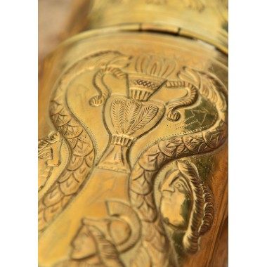 Grèves de la garde prétorienne en laiton estampé, paire