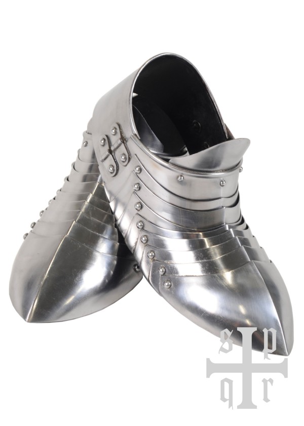 Sabatons Articulés acier 1,5 mm, paire
