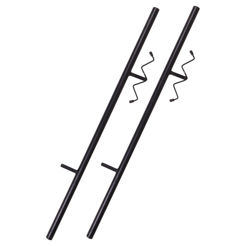 Support d'armure universel en métal avec un socle en bois foncé