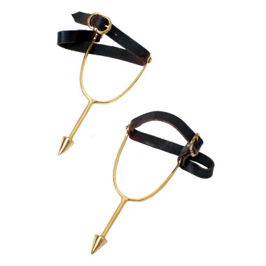 Éperons équestres normands en laiton