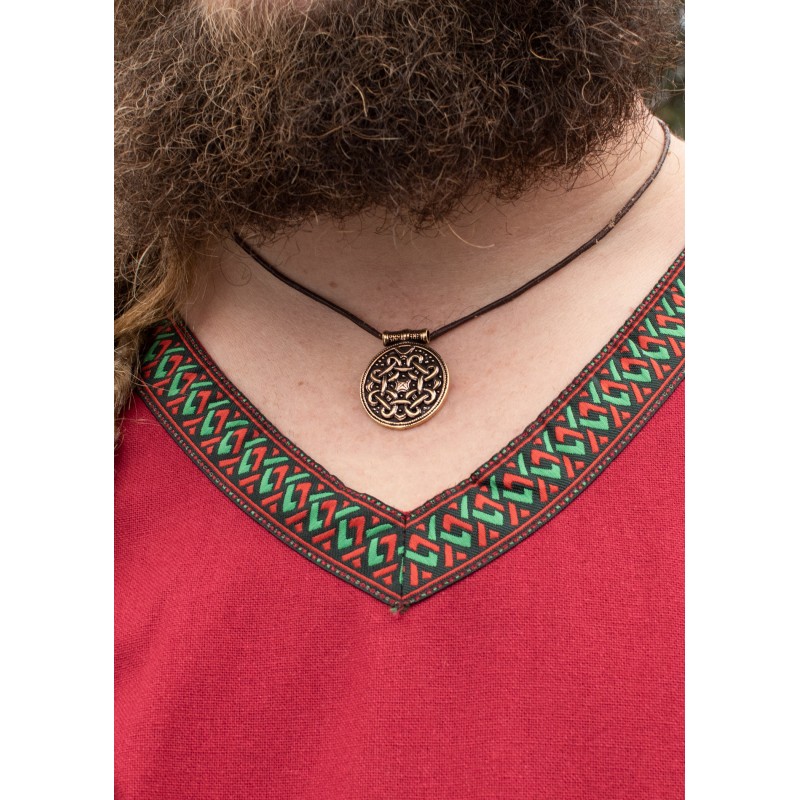 Tunique Viking - Tunique en coton, rouge foncé