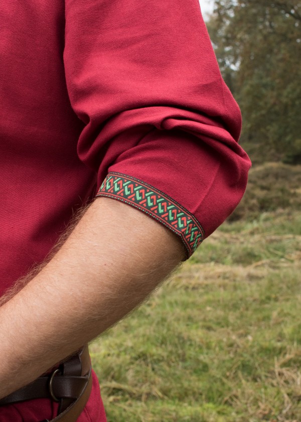 Tunique Viking - Tunique en coton, rouge foncé