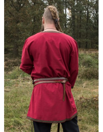 Tunique Viking - Tunique en coton, rouge foncé