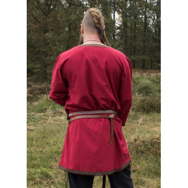 Tunique Viking - Tunique en coton, rouge foncé