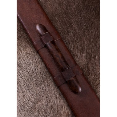 Épée scandinave à garde en laiton étamé, lame Damas