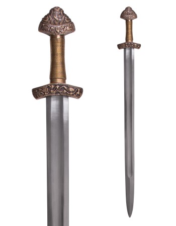 Épée viking de Dybäck avec fourreau - lame trempée