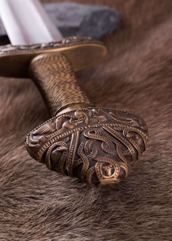 Épée viking de Dybäck avec fourreau - lame trempée